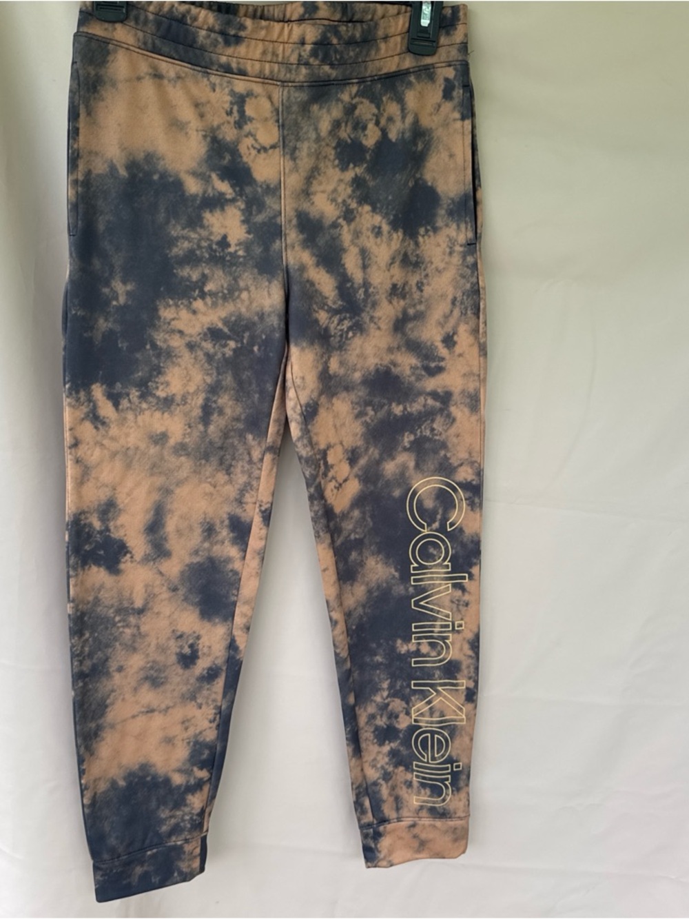 Calvin Klein Jeans Kids Tie-Dye Leggings in Black and Tan